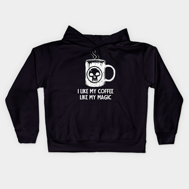 I-LIKE-MY-COFFEE-LIKE-MY Kids Hoodie by truefriend